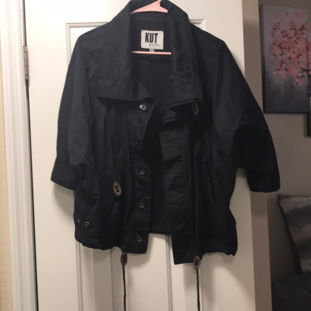 Kut from the Kloth black batwing jacket